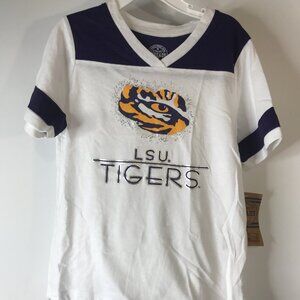 New Rivalry Threads Little Girls LSU Tigers T-Shirt Size S 6/6X
